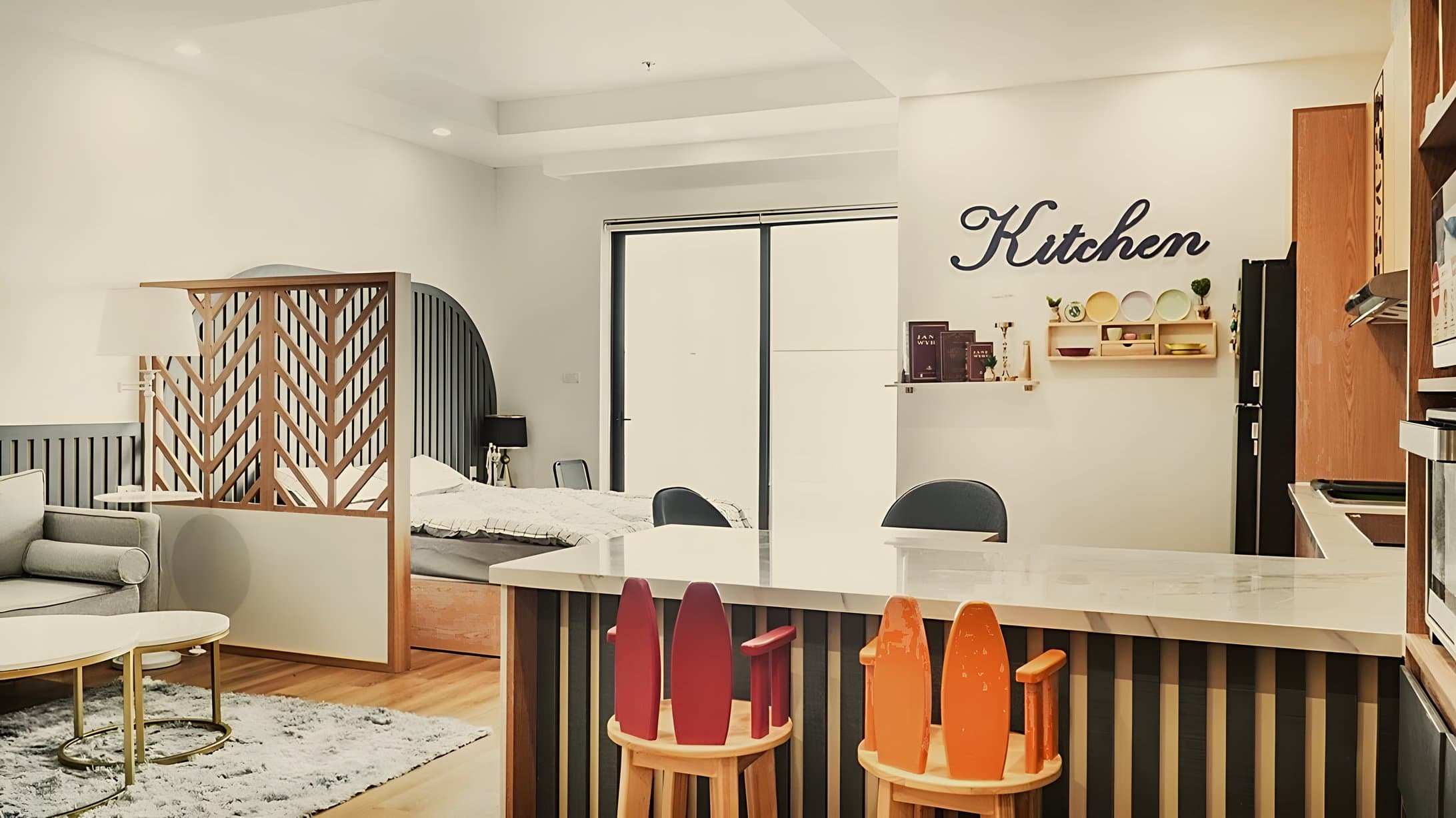 Căn hộ studio liền bếp